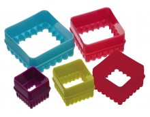 Kitchen Craft Square Five Piece Cookie Cutter Set